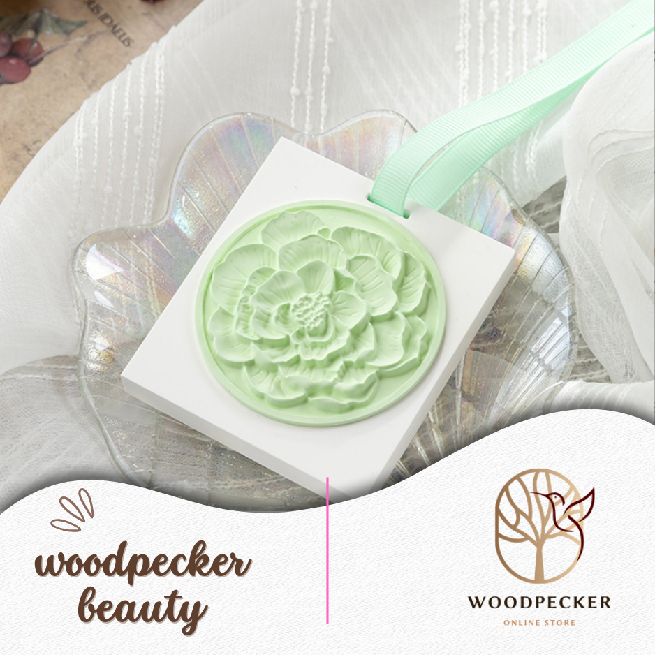 Hanging Scented Ceramic for Drawers and Closets Fresh Scents Car Air Freshener Woodpecker Beauty
