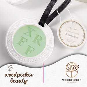 Chic Monogram Aromatherapy Disks - Customizable Fragrance Decor for Home & Vehicle Woodpecker Beauty