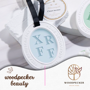 Chic Monogram Aromatherapy Disks - Customizable Fragrance Decor for Home & Vehicle Woodpecker Beauty