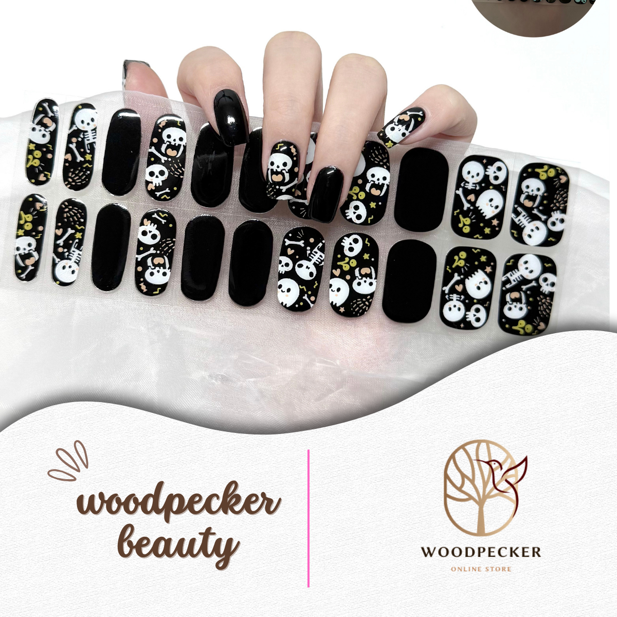 Woodpecker|Halloween Nail stickers Spooky (Glow in the Dark) Woodpecker Beauty