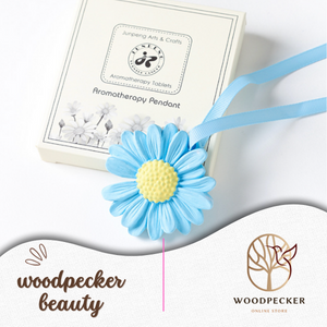 Vibrant Daisy Aromatherapy Pendants - Scented Hanging Decor for Home and Car" Woodpecker Beauty