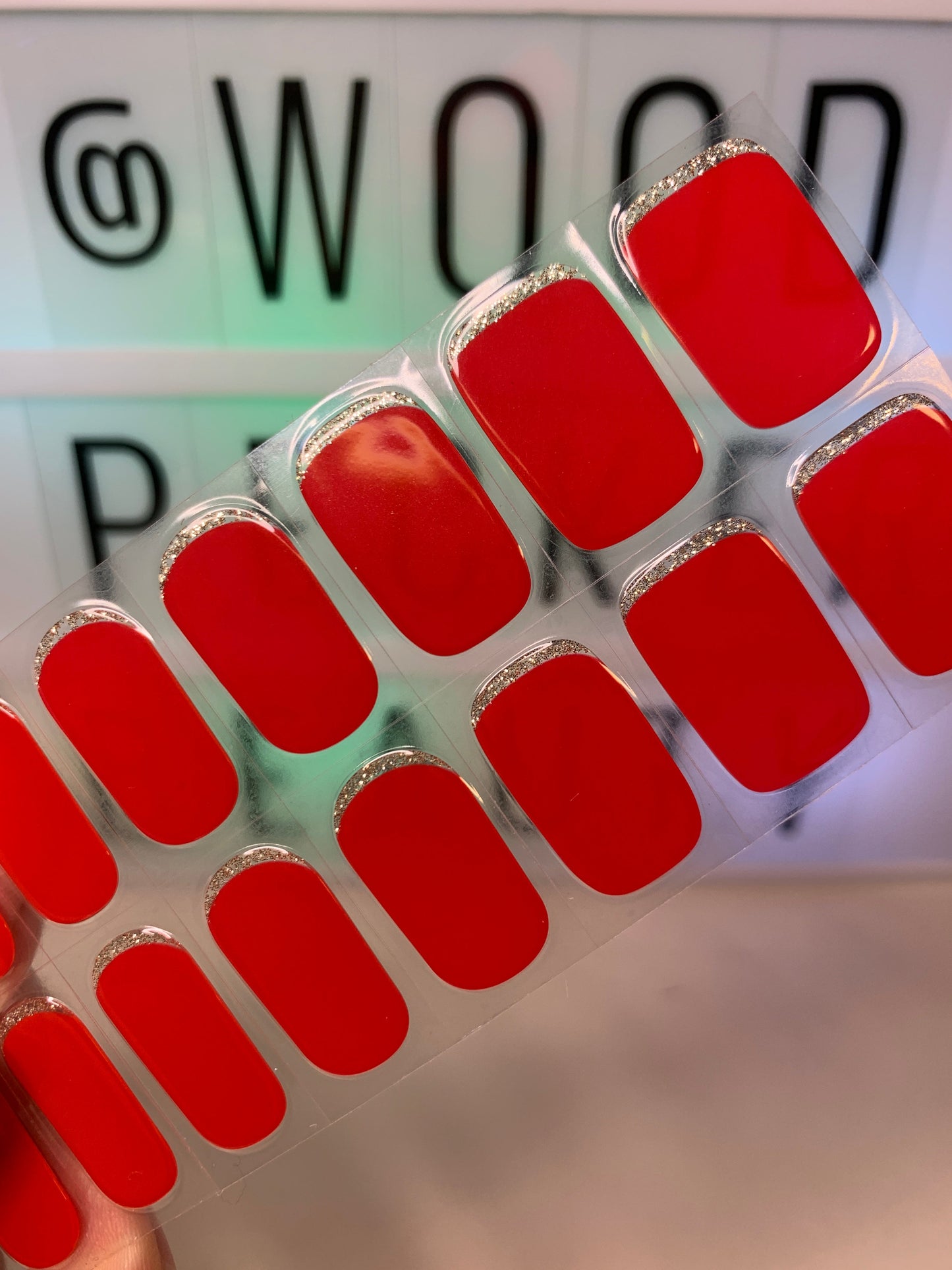 Woodpecker| Reverse French Tip Nail Stickers Woodpecker Beauty