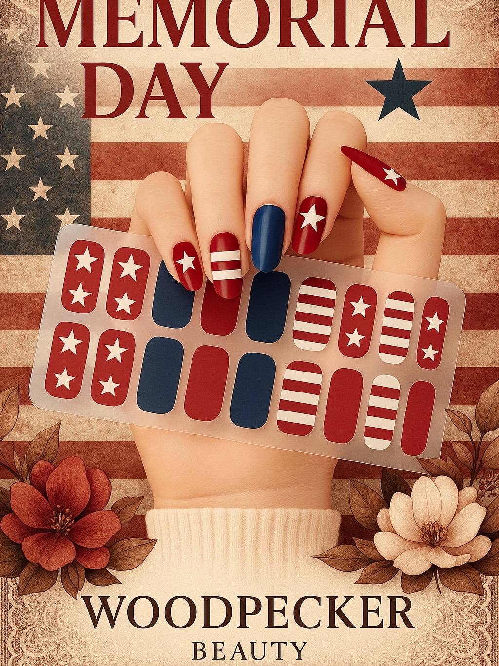 Sparkle-This-Memorial-Day-Celebrate-with-Bold-Beautiful-Nails Woodpecker Beauty