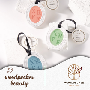 Chic Monogram Aromatherapy Disks - Customizable Fragrance Decor for Home & Vehicle Woodpecker Beauty