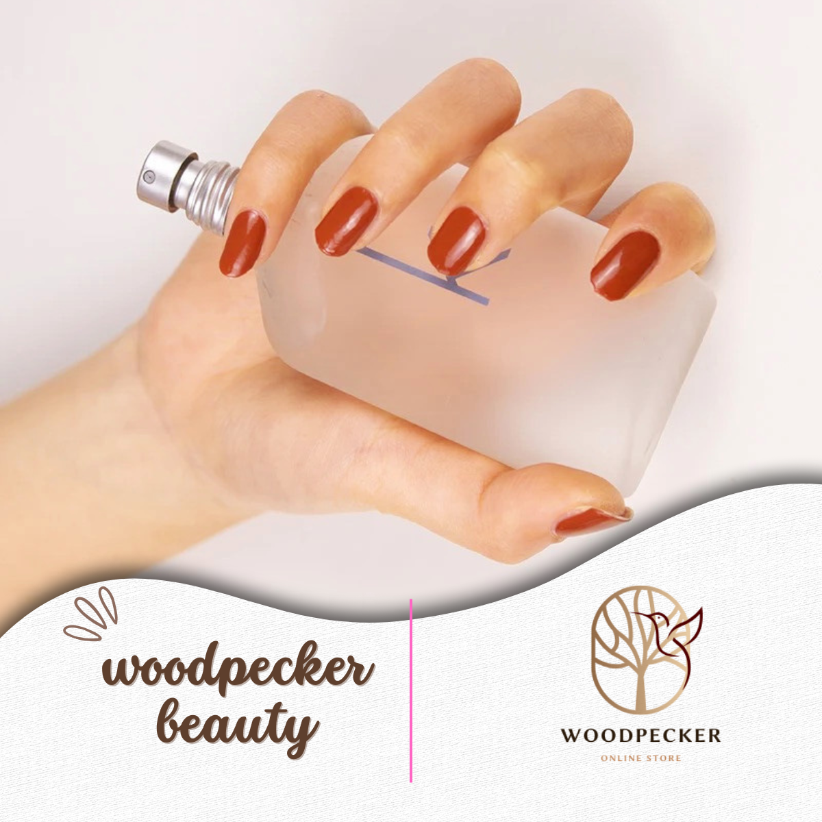 Woodpecker|Solid Nail Sticker Coffee