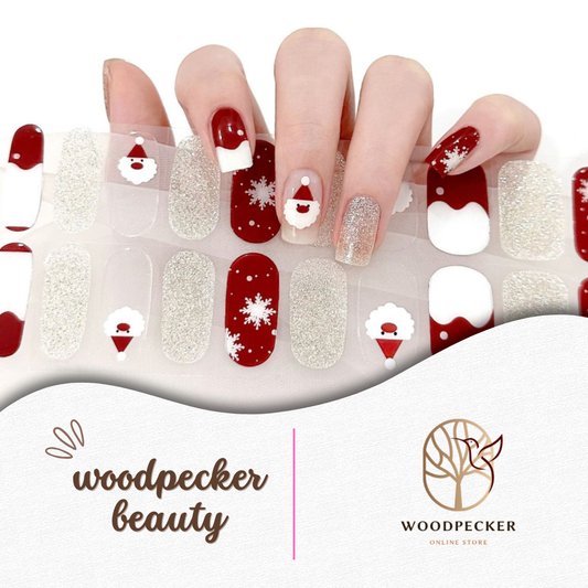 Woodpecker | Christmas Nail Sticker HO HO HO