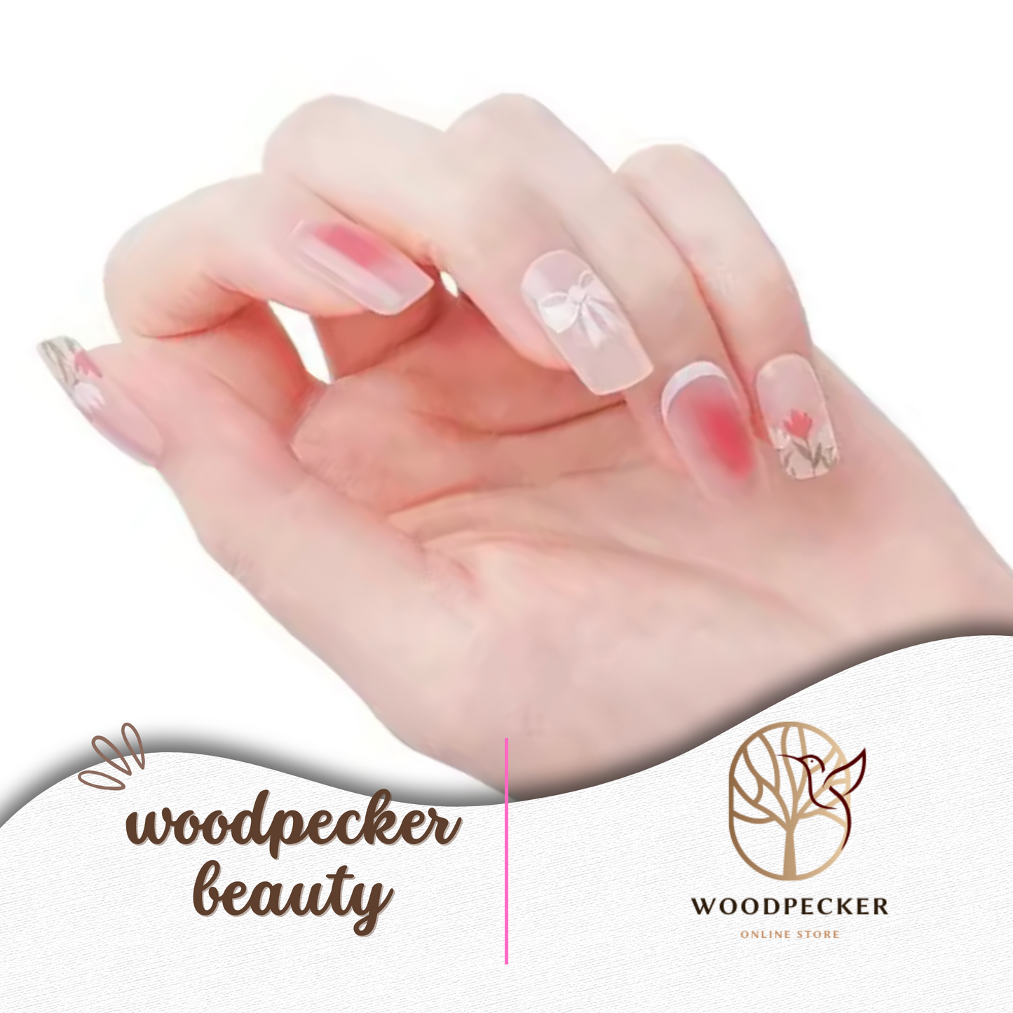 Woodpecker|Nails Stickers Floral Nails Tulip