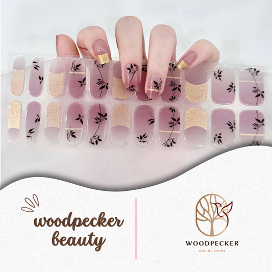 Woodpecker| Leaf Nail Stickers