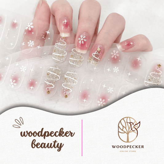 Woodpecker| Christmas Nail Stickers Winter Wonderland Nails