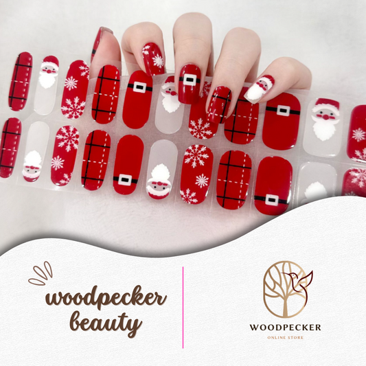 Woodpecker｜Christmas Nail Stickers Santa's Workshop