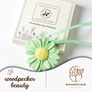 Vibrant Daisy Aromatherapy Pendants - Scented Hanging Decor for Home and Car" Woodpecker Beauty