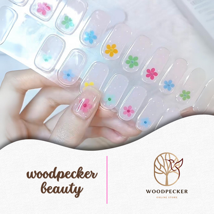 Woodpecker|Nail Stickers Spring Floral Nails Woodpecker Beauty