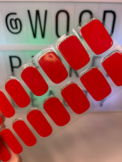 Woodpecker| Reverse French Tip Nail Stickers Woodpecker Beauty
