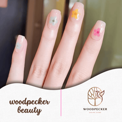 Woodpecker|Nail Stickers Spring Floral Nails Woodpecker Beauty