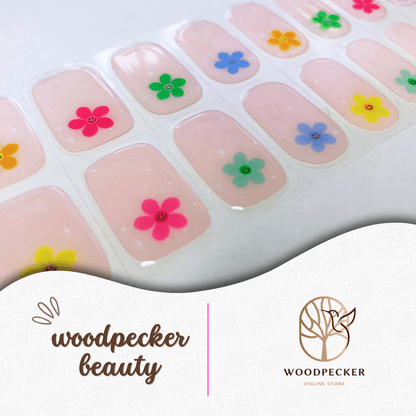 Woodpecker|Nail Stickers Spring Floral Nails Woodpecker Beauty