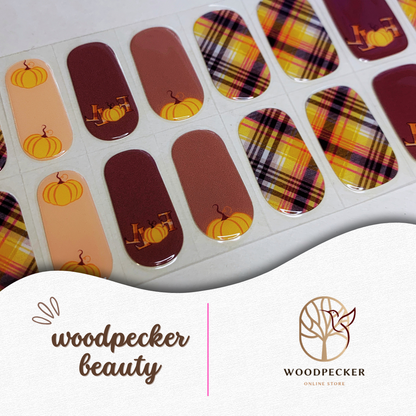 Woodpecker|Pumpkin Nail Stickers