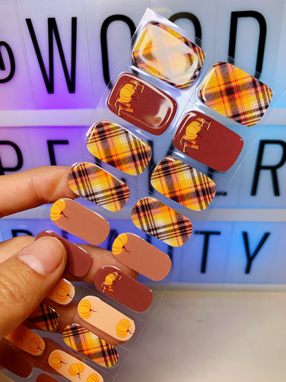 Woodpecker|Pumpkin Nail Stickers