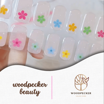 Woodpecker|Nail Stickers Spring Floral Nails Woodpecker Beauty